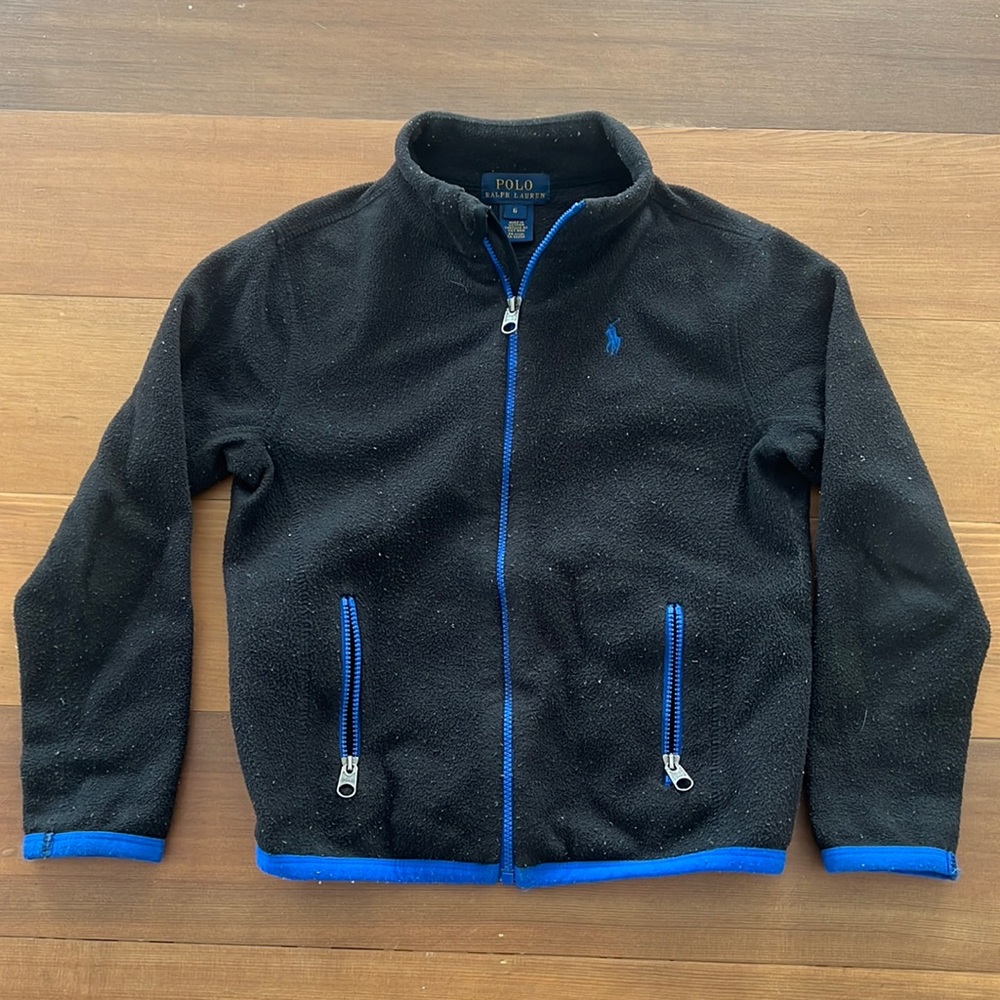 Polo by Ralph Lauren boy fleece Size 6 in black